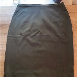 H&M olive pencil skirt.
